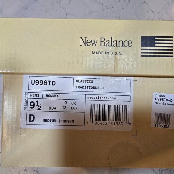 New Balance 996 Sulphur Forest Green Made in USA U996TD Sneaker Men Us 9.5 NEW - Picture 8 of 13